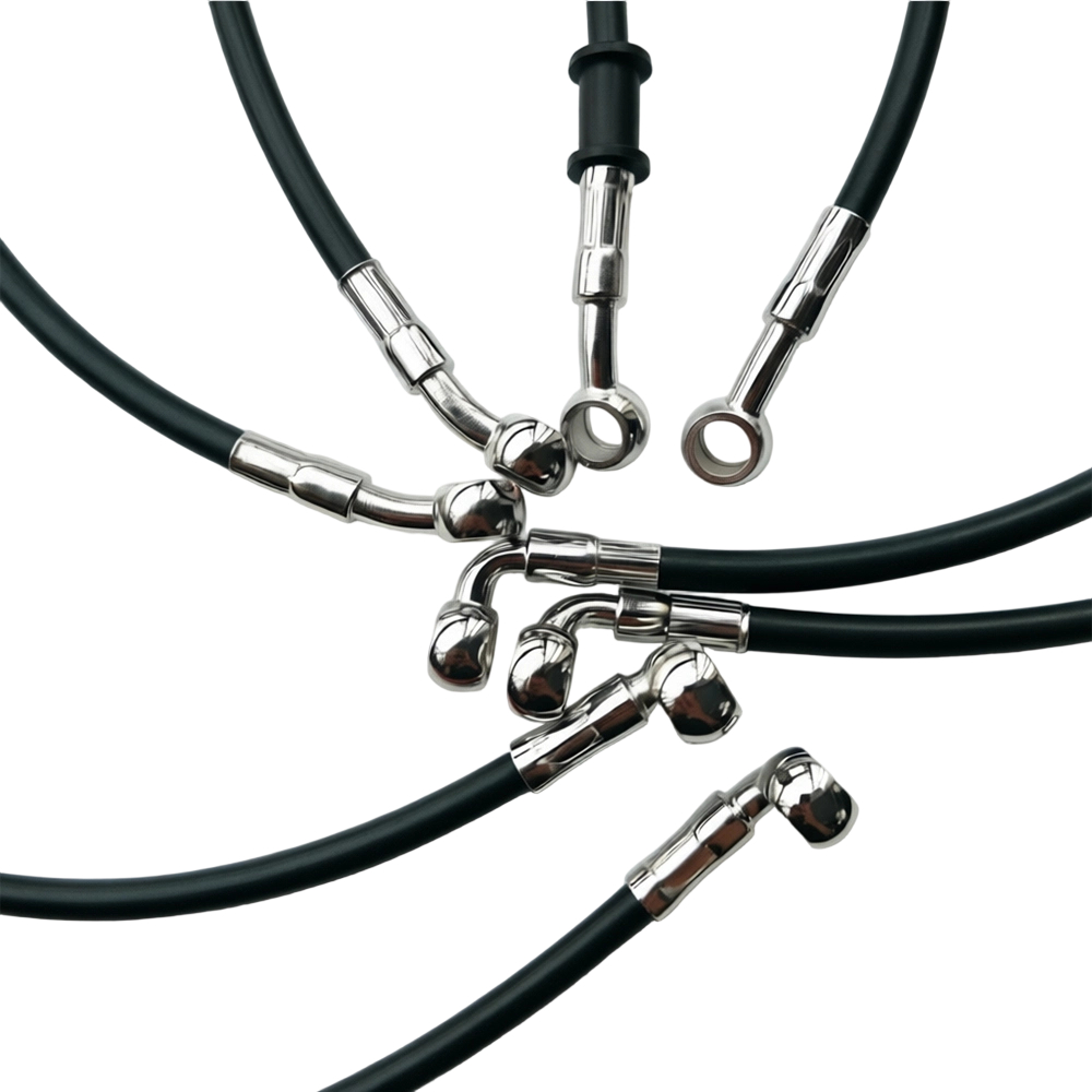 Nero 28 ° -90 °   Tubo Freno I - Brake Line Motorcycle recensione e prezzo