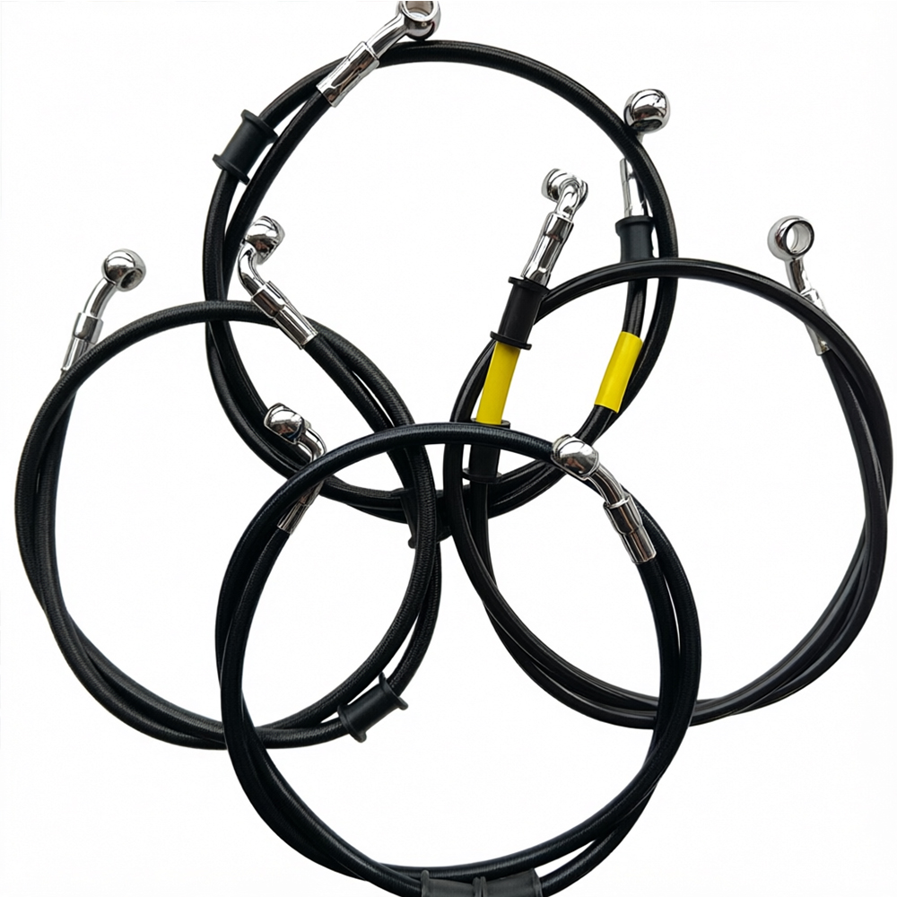 Nero 28 ° -90 °   Tubo Freno I - Brake Line Motorcycle recensione e prezzo