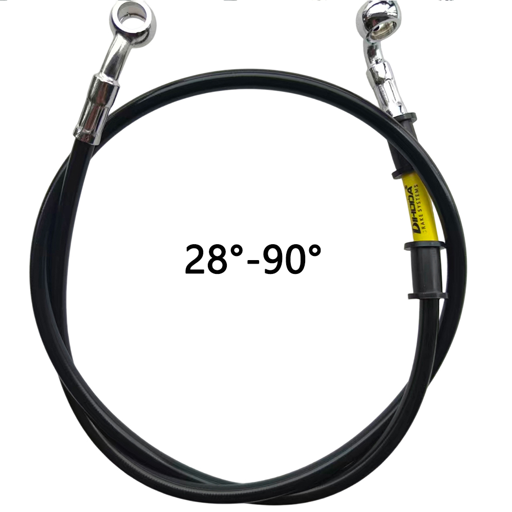 Nero 28 ° -90 °   Tubo Freno I - Brake Line Motorcycle recensione e prezzo
