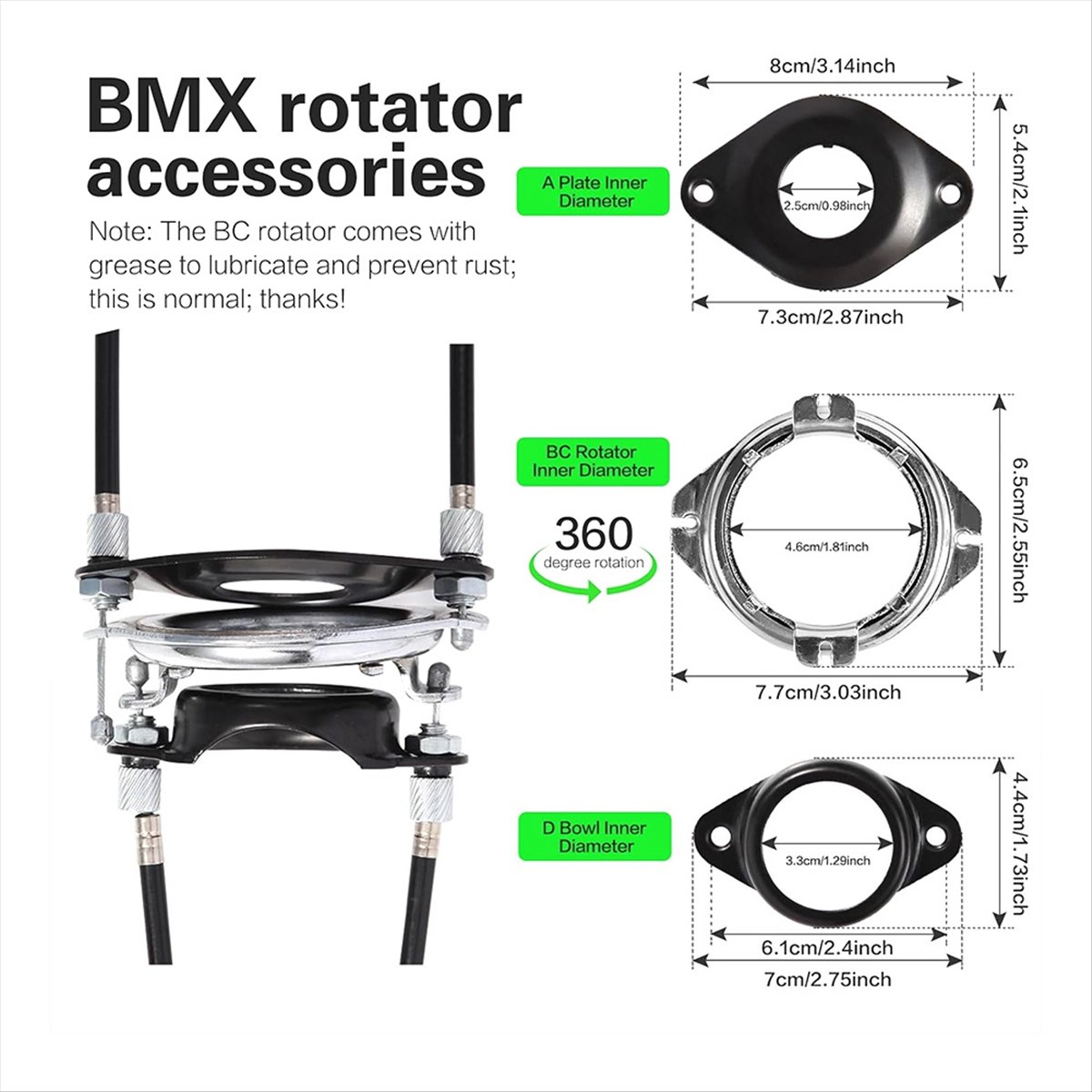 Cavi freno giroscopici A61P pe - Brake Rotor recensione e prezzo